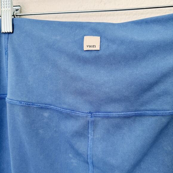 [Vuori] Heathered Blue All The Feels High Rise Workout Bike Shorts 5" Inseam XL - Picture 9 of 10